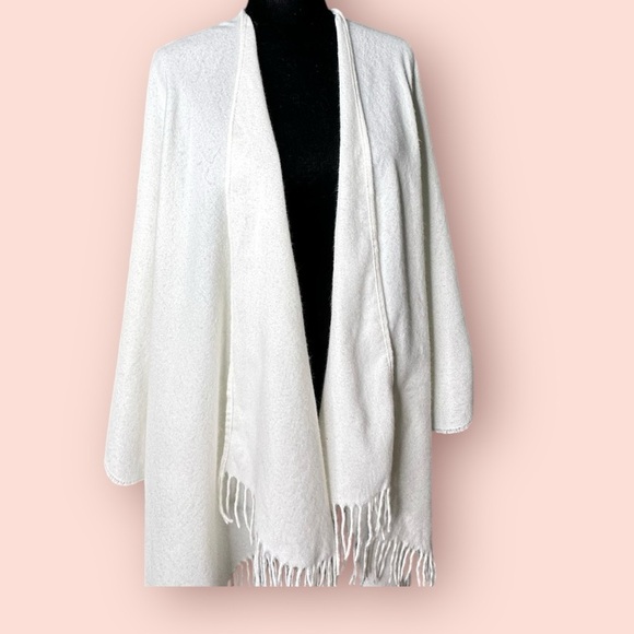 MIXIT Off White Soft Knit Wrap sz ONESIZE - Picture 8 of 14
